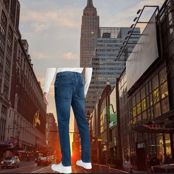 Kennth Cole New York Men’s SLIM-FIT RECYCLED STRETCH DENIM JEANS - Picture 2 of 8